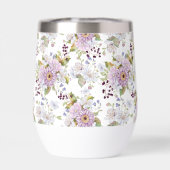 ピンク ホワイト パープル 水彩 ワイルドフラワー (背面)