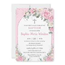 ピンク ホワイト フラワーズ シルバー アーチ 洗礼 誕生会