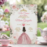 ピンク&ホワイトMis Quince 15 Anos金ゴールドクラウン 招待状<br><div class="desc">キンセアニラピンク&ホワイト金ゴールドクラウン招待状ミスカンス15 Anos,  16誕生日, </div>