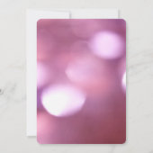 ピンク ボケ ブラー - オリジナルの結婚式を作成 招待状 (裏面)