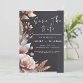 ピンク ボヘミアンピオニーガーデン ダスティーローズ ウェディング セーブザデート (スタンド正面)