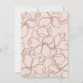 ピンク&ボホラストブランチ&バブリーブライダルシャワー 招待状 (裏面)