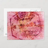 ピンク ポストカード (正面/裏面)