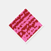 ピンク マロン レッド 不規則 抽象デザイン スタンダードカクテルナプキン (角)