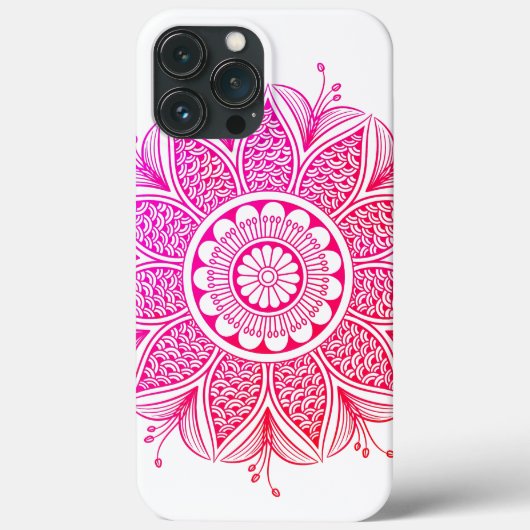 ピンク マンダラ Case-Mate iPhoneケース (裏面)