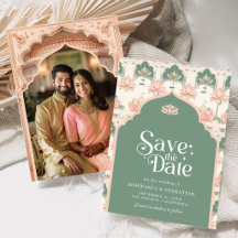 ピンク ミント グリーン ロータス インドの結婚式 写真