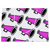ピンク・メガホン ラージペーパーバッグ (正面)