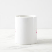 ピンク | モダンパーソナライズされた卒業式 コーヒーマグカップ (中央)