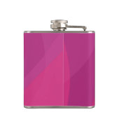 ピンク、モダン、カッコいい、トレンディーの都市波イラストレーション フラスク (裏面)