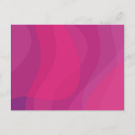 ピンク、モダン、カッコいい、トレンディーの都市波イラストレーション ポストカード