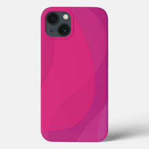 ピンク、モダン、カッコいい、トレンディーの都市波イラストレーション iPhone 13ケース