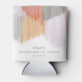 ピンク モダン フリンジ ブライズメイド パーティー 缶クーラー (正面)