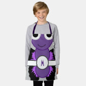 ピンク・モノグラムのバタフライ・エプロン エプロン (着用した状態)