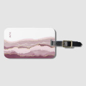 ピンク・モノグラム ラゲッジタグ (正面横)