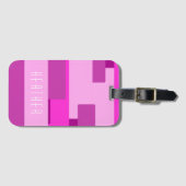 ピンク・モノグラム ラゲッジタグ (正面横)