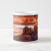 ピンク・モーニング・グローリー ジャンボコーヒーマグカップ (正面)