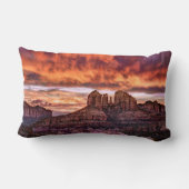 ピンク・モーニング・グローリー ランバークッション (裏面)