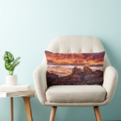 ピンク・モーニング・グローリー ランバークッション (椅子)