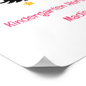 ピンク・ユニコーン幼稚園Pink Unicorn幼稚園 ポスター (角)