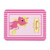 「ピンク・ユニコーン」 マグネット (横)