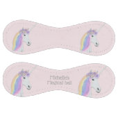 ピンク・ユニコーン・レインボー・ガールズ・ソパーソナライズされたフトボール ソフトボール (パネル)