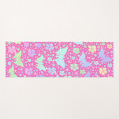 ピンク，ヨガ，マット，パターン，カラフル，スポーツ，ゲーム， ヨガマット (正面(横))