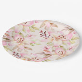 ピンク・ライリー ペーパープレート (アングル)