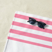 ピンク ラスト スプラッシュ ブライズメイドパーティー ビーチタオル (インサイチュ)
