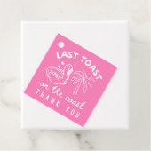 ピンク ラスト トースト 結婚式前お別れパーティー ギフトタグ フェイバータグ (インサイチュ)
