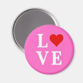 ピンク・ラブロマンチックエレガント マグネット (正面/裏面)