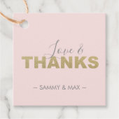 ピンク ラブ アンド サンクス フェイバータグ (正面)