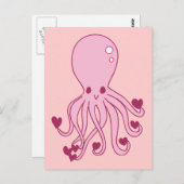 ピンク・ラブ・タコ ポストカード (正面/裏面)