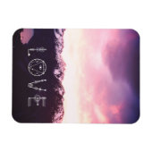 *~*ピンク&ラベンダースカイパープルマウンテンズ写真 マグネット