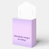 ピンク ラベンダー ウェディング フェイバー ボックス (オープン)