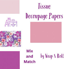 ピンク・ラベンダー 薄葉紙