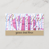 ピンク·リップス·フォン·エイボン 名刺 (正面)