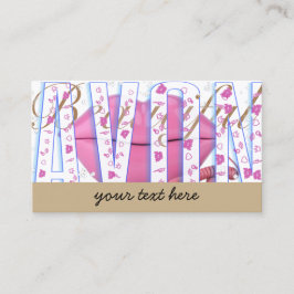 ピンク·リップス·フォン·エイボン 名刺