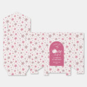 ピンク リボン アーチ 秋 かぼちゃ 花 誕生日 フェイバーボックス (見開き)