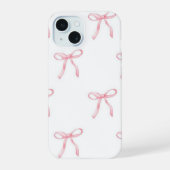 ピンク リボン iPhone カバー (裏面)