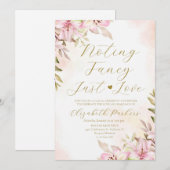 ピンク リリア ナッシング・ファンシー・ジャスト・ラブ エロープメント 招待状 (正面/裏面)