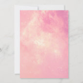 ピンク リーチ フォー・ザ・スターズ 4歳の誕生日招待状 招待状 (裏面)