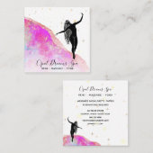 *～*ピンク・レインボー・オパール女神天上神秘主義 スクエア名刺 (正面/裏面)