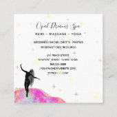 *～*ピンク・レインボー・オパール女神天上神秘主義 スクエア名刺 (裏面)