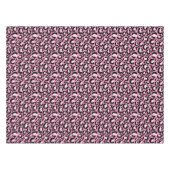 ピンク·レオパード·プリント テーブルクロス (正面(横))