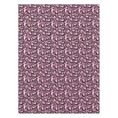 ピンク·レオパード·プリント テーブルクロス (正面)