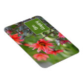 ピンク&レッドダリアビーハッピーフラワーやる気を起こさせる マグネット (右側)