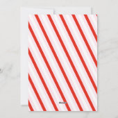 ピンク&レッドレトロバウのビジネスフランスのクリスマス シーズンカード (裏面)