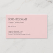 ピンク&レッドローズ 名刺 (裏面)