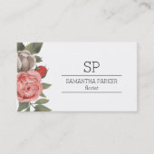 ピンク&レッドローズ 名刺 (正面)