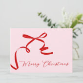 ピンク・レッド・メリークリスマス シーズンカード (スタンド正面)